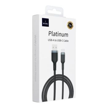 WiWU Wi-C019 USB-A - Lightning kábel 3A 1.2m - fekete kép
