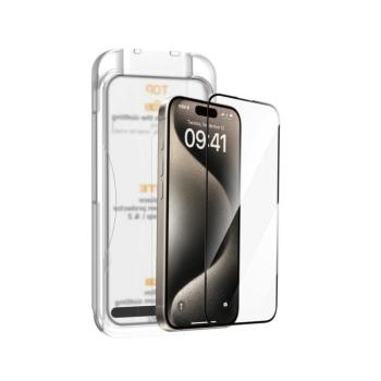 WIWU Wi-SQ008 9H edzett üveg felhelyezést segítő kerettel iPhone 16 kép