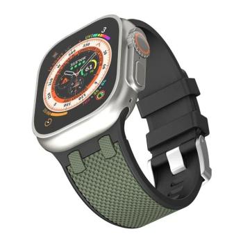 WiWU Wi-WB015 Kylin csereszíj Apple Watch 42/44/45/49 mm - olajzöld kép