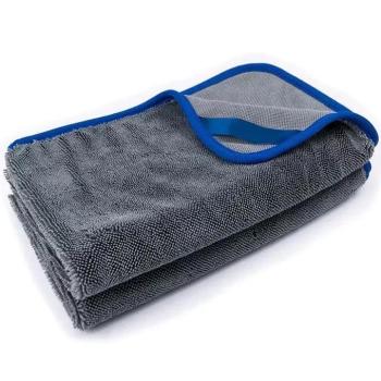 Wooze Car Towel Egyoldalas mikroszálas autó tisztító, szárító törölköző, 60 x 90 cm, 700 g / nm, szürke/kék kép