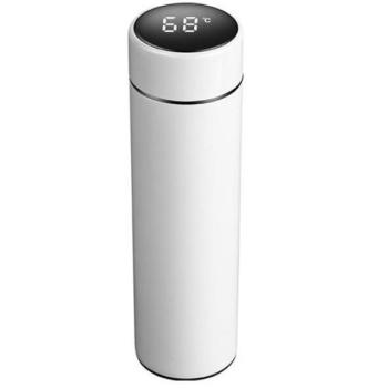 Wooze Keep Warm prémium fémfalú termosz, LED érintő kijelzővel, 500ml, fehér kép