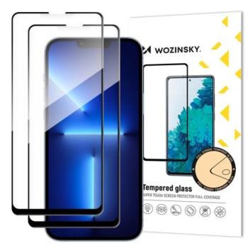 Wozinsky 9H edzett üveg fekete szegéllyel Samsung Galaxy A06 4G/Samsung Galaxy A06 5G - 2 db kép