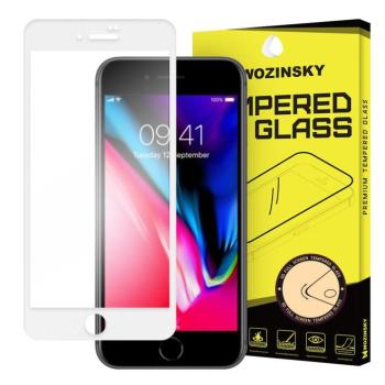 Wozinsky edzett üveg FullGlue Super Tough képernyővédő fólia Teljes Képernyős kerettel tok barát iPhone 8/7 fehér kijelzőfólia üvegfólia tempered glass kép