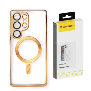 Wozinsky Electroplated MagSafe-kompatibilis tok Samsung Galaxy S25 Ultra - arany színű kép
