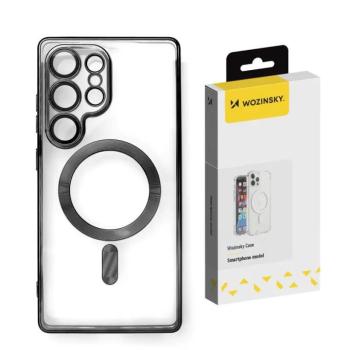 Wozinsky Electroplated MagSafe-kompatibilis tok Samsung Galaxy S25 Ultra - fekete kép