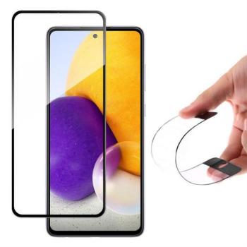 Wozinsky Full Flexi Nano üveg hybrid képernyővédő fólia kerettel Samsung Galaxy A72 4G fekete üvegfólia kép