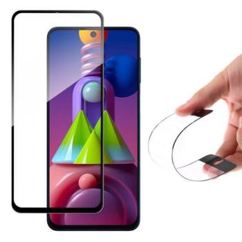 Wozinsky Full Flexi Nano üveg hybrid képernyővédő fólia kerettel Samsung Galaxy M51 fekete üvegfólia kép