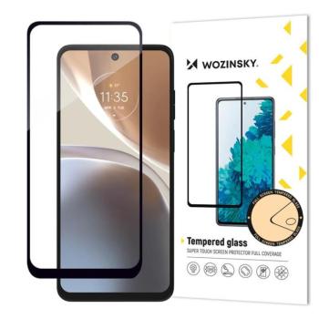 Wozinsky Full Glue Edzett üveg edzett üveg Motorola Moto G32 9H teljes képernyővédő fekete kerettel kép