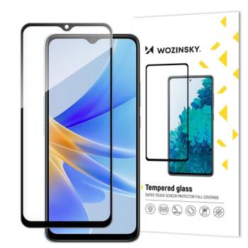 Wozinsky Full Glue edzett üveg edzett üveg Oppo A17 9H teljes képernyőtok fekete kerettel kép
