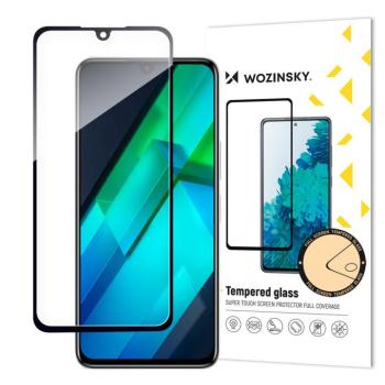 Wozinsky Full Glue edzett üveg Infinix Note 12 G96 Full képernyővédő fekete (tokbarát) kép