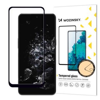 Wozinsky Full Glue edzett üveg teljes képernyő edzett üveg OnePlus 10T / OnePlus Ace Pro 9H teljes képernyő fekete kerettel kép