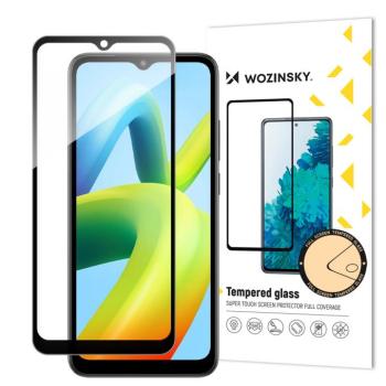 Wozinsky Full Glue edzett üveg teljes képernyő edzett üveg Xiaomi Redmi A1 + 9H fekete kerettel kép