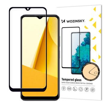Wozinsky Full Glue Edzett üveg Vivo Y16 / Y02s teljes képernyő keret fekete (tokbarát) kép