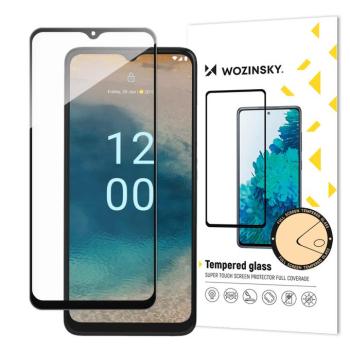 Wozinsky Full Glue Tempered Glass edzett üveg Nokia G22 teljes képernyős fekete kerettel fólia kép