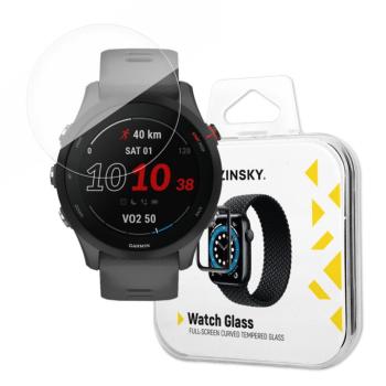Wozinsky Full Glue Tempered Glass Garmin Forerunner 255 teljes képernyős fekete kerettel fólia kép