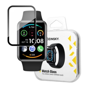 Wozinsky Full Glue Tempered Glass Huawei Watch Fit 2 teljes képernyős fekete kerettel fólia kép