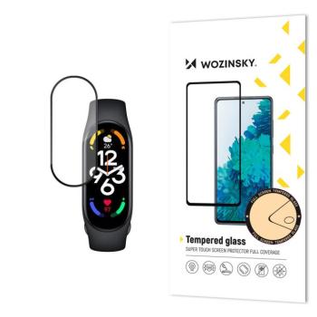 Wozinsky Full Glue Xiaomi Mi Band 7 fekete edzett üveg kép