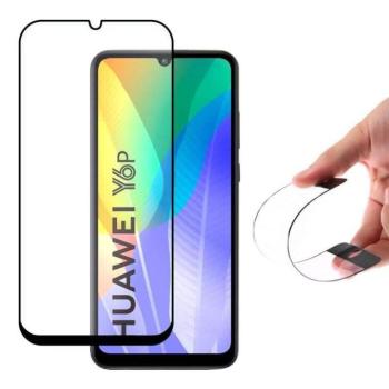 Wozinsky Full tok Flexi Nano üveg hybrid képernyővédő fólia kerettel Huawei Y6p fekete üvegfólia kép