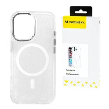 Wozinsky Glitter MagSafe-kompatibilis tok Samsung Galaxy S25 Plus - átlátszó kép