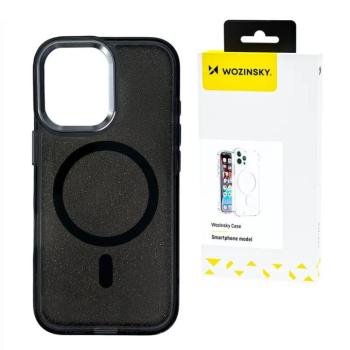 Wozinsky Glitter MagSafe-kompatibilis tok Samsung Galaxy S25 Ultra - fekete kép