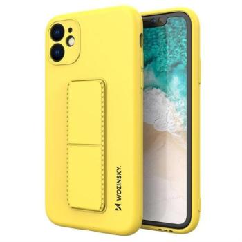 Wozinsky kitámasztható tok Flexible Silicone telefontok egy stand iPhone 11 Pro MAX Sárga kép