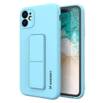 Wozinsky kitámasztható tok Flexible Silicone telefontok egy stand iPhone 11 Pro MAX világoskék kép