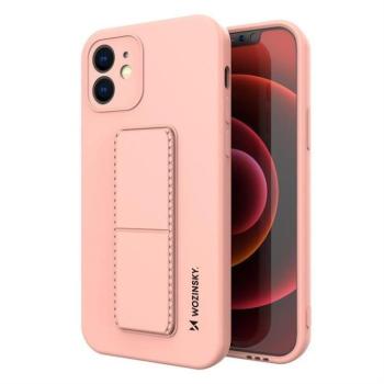 Wozinsky kitámasztható tok Flexible Silicone telefontok egy stand iPhone XS Max Pink kép