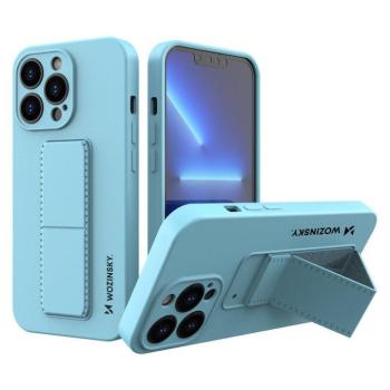 Wozinsky kitámasztható tok Flexible Silicone telefontok Iphone 13 Pro Max Blue kép