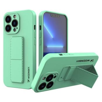 Wozinsky kitámasztható tok Flexible Silicone telefontok iPhone 13 Pro Mint kép