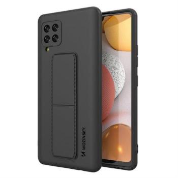 Wozinsky kitámasztható tok Flexible Silicone telefontok Samsung Galaxy A42 5G fekete kép