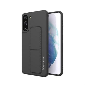 Wozinsky kitámasztható tok Flexible Silicone telefontok Samsung Galaxy S21 + 5G (S21 Plus 5G) fekete kép