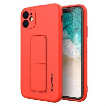 Wozinsky kitámasztható tok Flexible Silicone telefontok Stand Samsung Galaxy A11 / M11 piros kép
