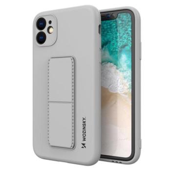 Wozinsky kitámasztható tok Flexible Silicone telefontok Stand Samsung Galaxy A22 4G Gray kép