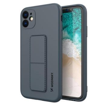 Wozinsky kitámasztható tok Flexible Silicone telefontok Stand Samsung Galaxy A22 4G kék kép