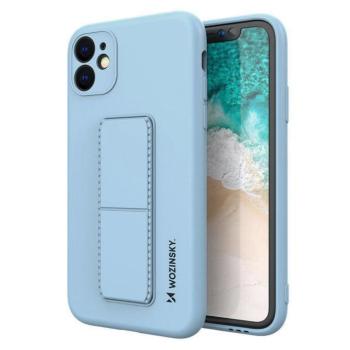 Wozinsky kitámasztható tok Flexible Silicone telefontok Stand Samsung Galaxy A22 4G világoskék kép
