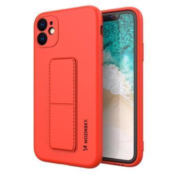 Wozinsky kitámasztható tok Flexible Silicone telefontok Stand Samsung Galaxy A32 4G Red kép