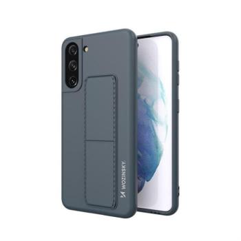 Wozinsky kitámasztható tok Flexible Silicone telefontok Stand Samsung Galaxy S21 + 5G (S21 Plus 5G) Navy Blue kép