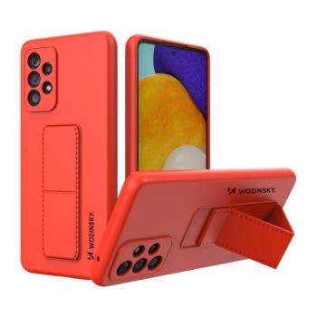Wozinsky kitámasztható tok Rugalmas szilikon állvány Samsung Galaxy A73 Piros kép