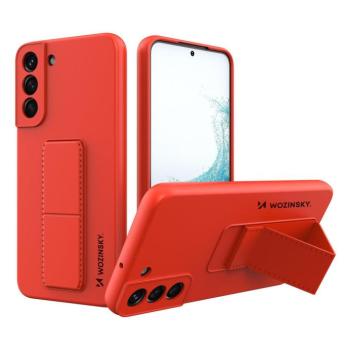 Wozinsky kitámasztható tok Rugalmas szilikon állvány Samsung Galaxy S22 + (S22 Plus) piros kép