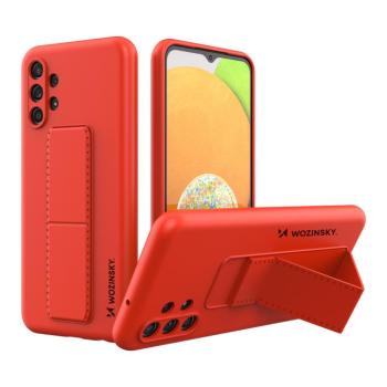 Wozinsky kitámasztható tok Rugalmas szilikon állvány tok Samsung Galaxy A13 5G Piros kép