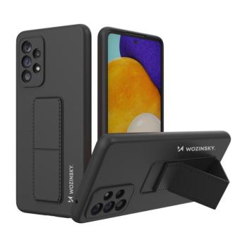 Wozinsky kitámasztható tok Rugalmas szilikon tok állvánnyal Samsung Galaxy A73 Fekete kép