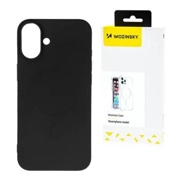 Wozinsky Liquid Silicone MagSafe-kompatibilis tok Samsung Galaxy S25 - fekete kép