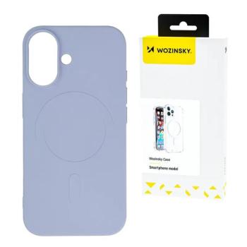 Wozinsky Liquid Silicone MagSafe-kompatibilis tok Samsung Galaxy S25 - lila kép