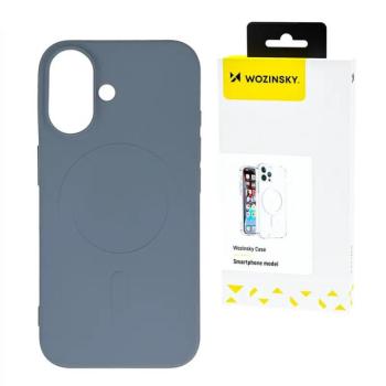 Wozinsky Liquid Silicone MagSafe-kompatibilis tok Samsung Galaxy S25 Plus - szürke kép