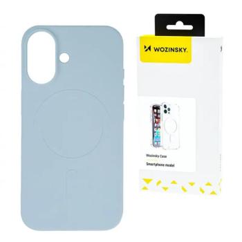 Wozinsky Liquid Silicone MagSafe-kompatibilis tok Samsung Galaxy S25 Plus - világoskék kép