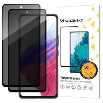 Wozinsky Privacy Glass betekintésvédett edzett üveg fekete szegéllyel Xiaomi Redmi Note 14S - 2 db kép