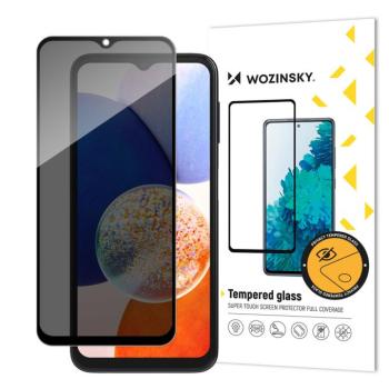 Wozinsky Privacy Glass edzett üveg Samsung Galaxy A14 5G / Galaxy A14, kémkedés elleni adatvédelmi szűrővel kép
