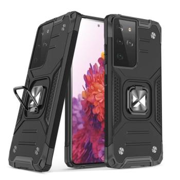 Wozinsky Ring Armor kemény hibrid tok + mágneses tartó Samsung Galaxy S22 Ultra fekete kép