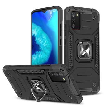 Wozinsky Ring Armor kemény hybrid tok + mágneses tartó Samsung Galaxy A03S fekete kép
