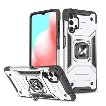 Wozinsky Ring Armor kemény hybrid tok + mágneses tartó Samsung Galaxy A73 ezüst kép
